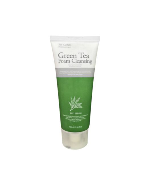 3W Clinic - Pure Natural Green Tea Foam Cleansing - 100ml