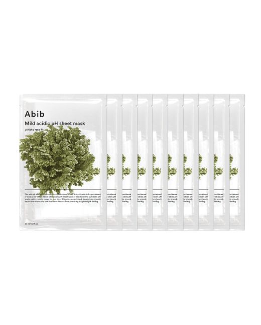 Abib - Mild Acidic pH Sheet Mask - Jericho Rose Fit - 10pcs