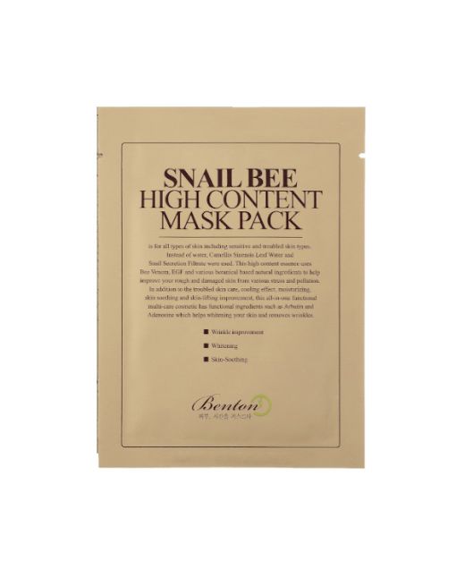 Benton - Snail Bee High Content Mask Pack - 1pc