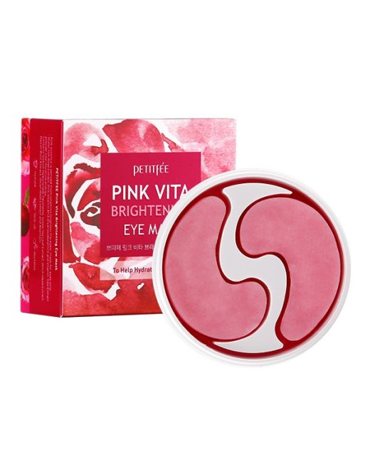 PETITFEE - Pink Vita Brightening Eye Mask - 60pcs