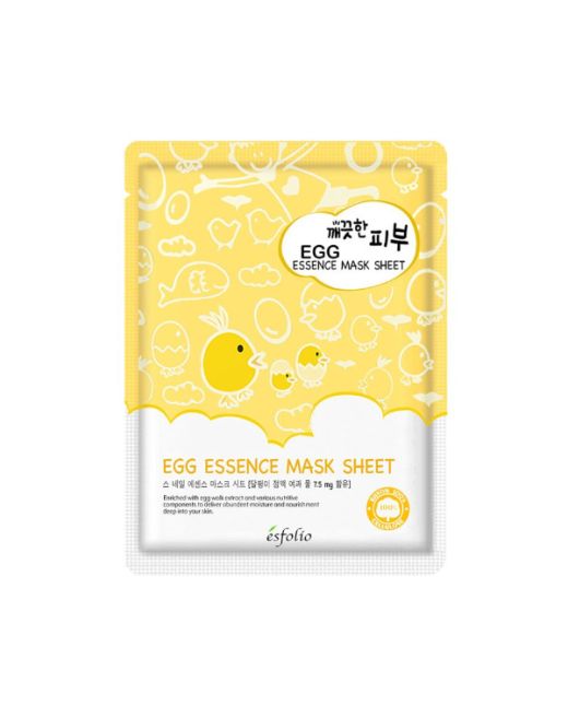 esfolio - Pure Skin Egg Essence Mask Sheet - 10pc