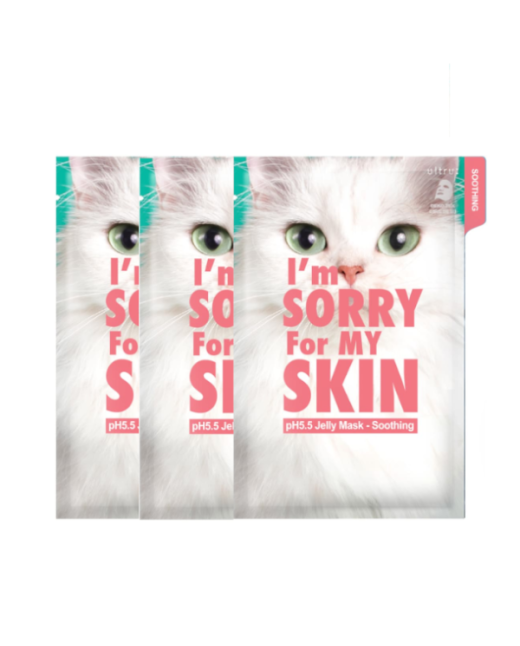 I'm Sorry For My Skin - pH 5.5 Jelly mask - Soothing - 3pcs