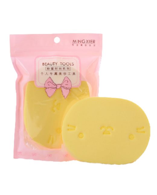 MINGXIER - Face Cleaning Sponge - Yellow - 1pc