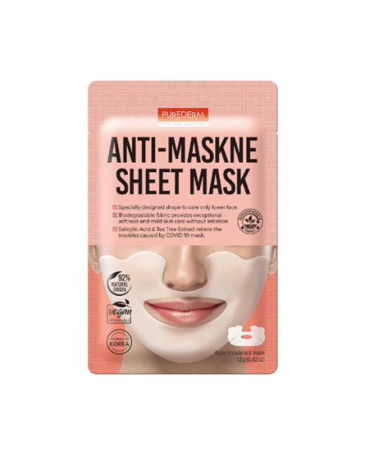 PUREDERM - Anti-Maskne Sheet Mask - 1pc
