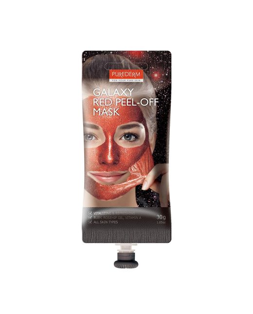 PUREDERM - Galaxy Peel-off Mask Red - Spout - 30g