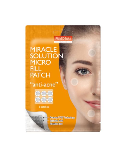PUREDERM - Miracle Solution Micro Fill patch - Anti-acne - 6 patches