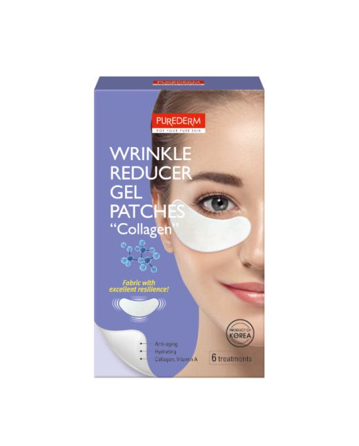 PUREDERM - Wrinkle Reducer Gel Patches "COLLAGEN" - 6 treatments