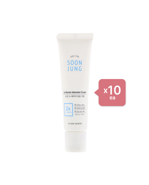 Etude House - Soon Jung 2x Barrier Intensive Cream (10ea) Set
