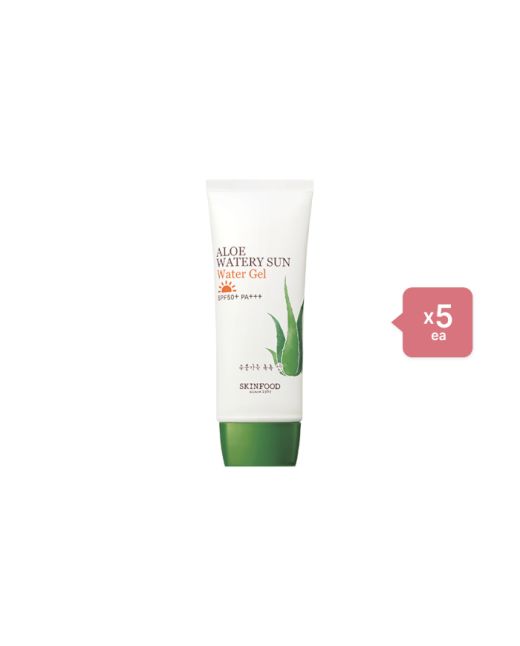 SKINFOOD Aloe Watery Sun Waterproof SPF50+ PA+++ - 50ml (5ea) Set