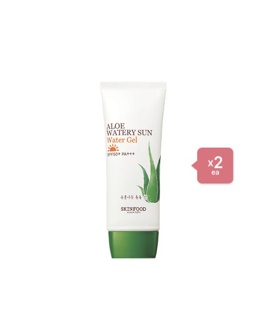 SKINFOOD Aloe Watery Sun Waterproof SPF50+ PA+++ - 50ml (2ea) Set