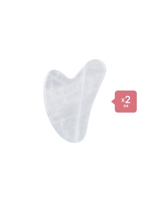 MissLady - Scraping Board Gua Sha Massage Tool (Heart-shaped) (2ea) Set - White