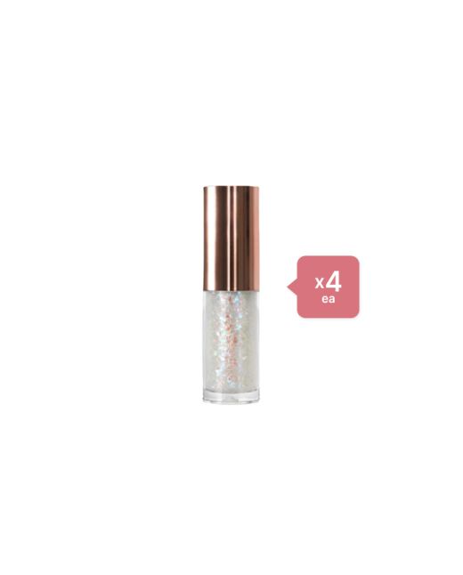 Peach C Champagne Eye Glitter - 3.5g - 01 Pure White (4ea) Set
